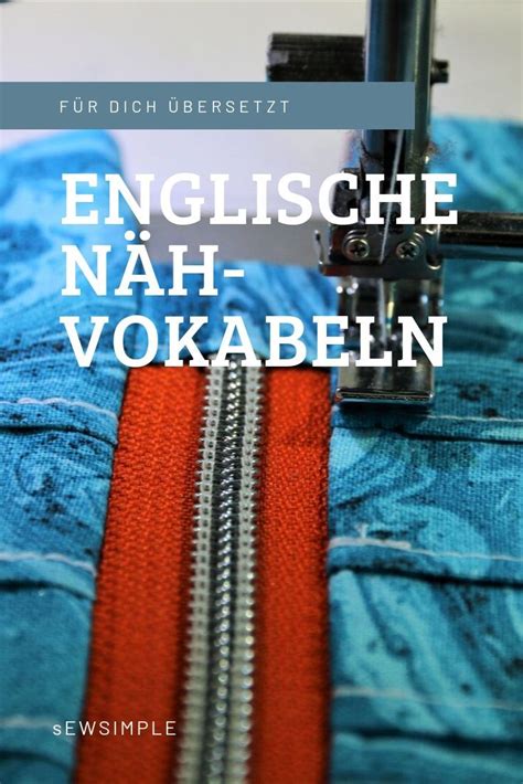 nähen englisch|More.